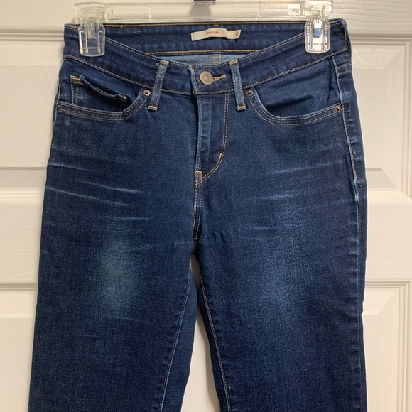 Levi's Denim - 712 Slim Fit Denim Dark Wash Jeans by Levi’s